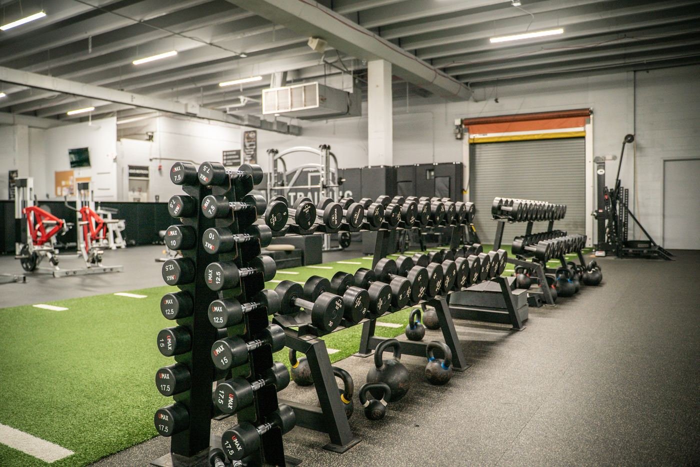 Dumbbell and kettlebell racks